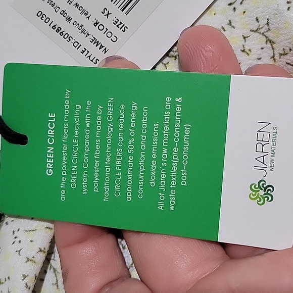 Camilla Pihl Women's XS Antigua Wrap Dress Yellow Flower Print New - Picture 6 of 14